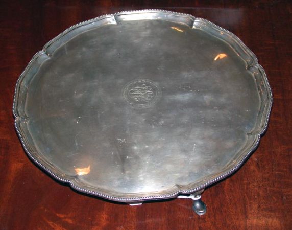 Lot image - Georgian Style Silver Salver