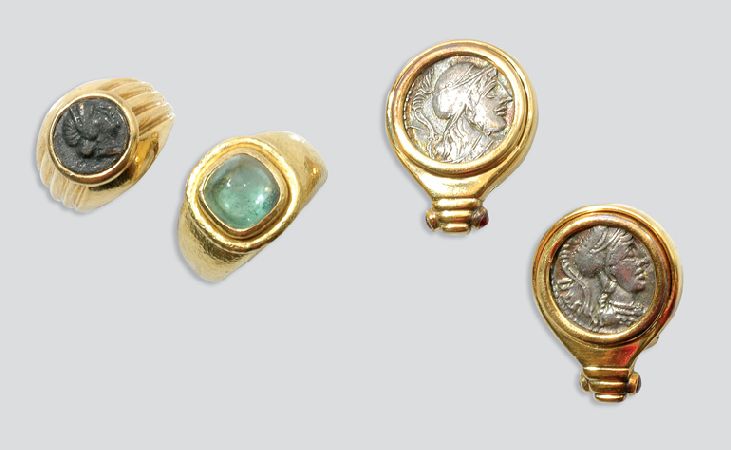 Lot image - Group of Gold Jewelry