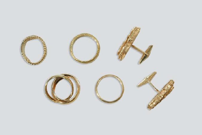 Lot image - Group of Gentlemans Jewelry