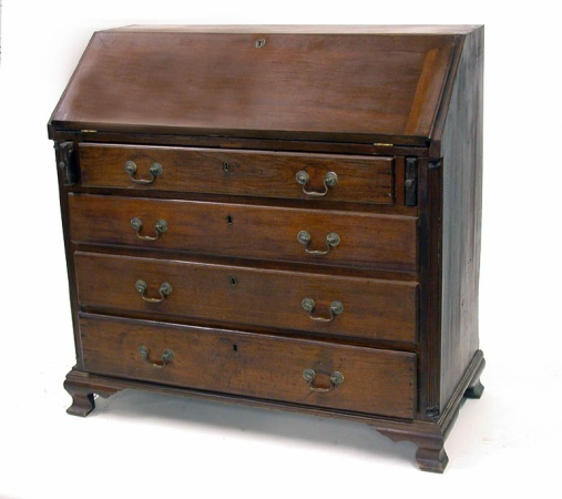 Lot image - Chippendale Walnut Slant Front Desk