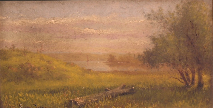 Lot image - Ross Sterling Turner American, 1847-1915 LAKESIDE LANDSCAPE