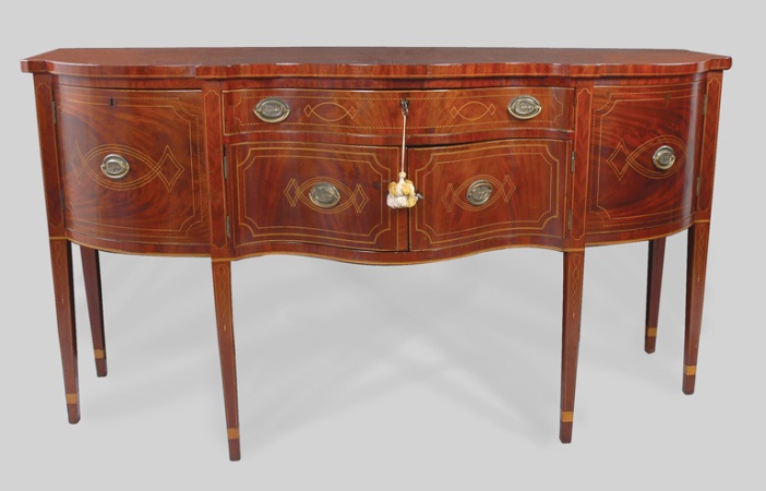 Lot image - Federal Inlaid Mahogany Sideboard