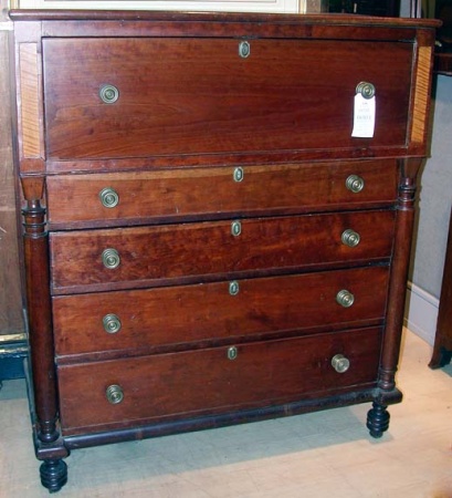 Lot image - Classical Cherry and Maple Butlers Desk