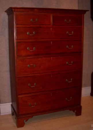 Lot image - Federal Walnut Tall Chest