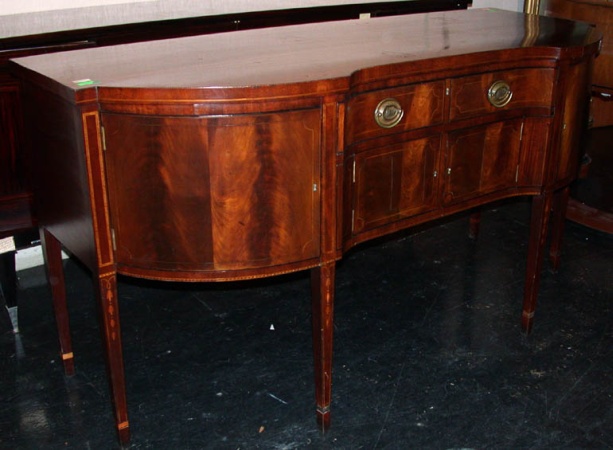 Lot image - Federal Style Inlaid Mahogany Sideboard