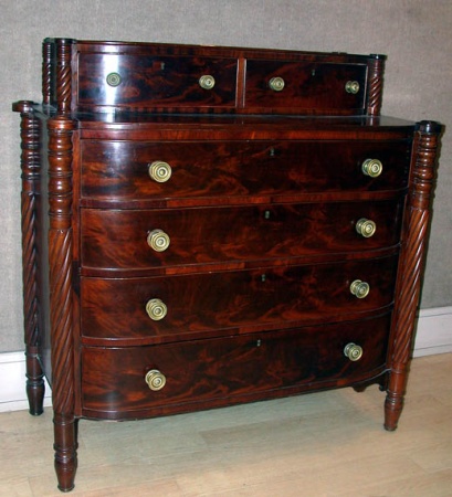 Lot image - Late Federal Mahogany Chest of Drawers