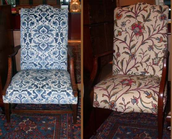 Lot image - Federal Birch Lolling Chair