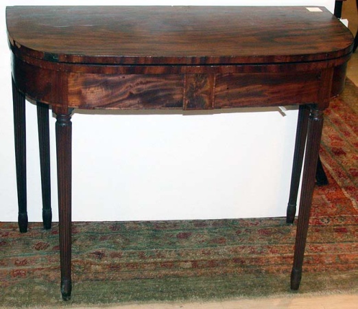 Lot image - Federal Mahogany Fold-Over Card Table