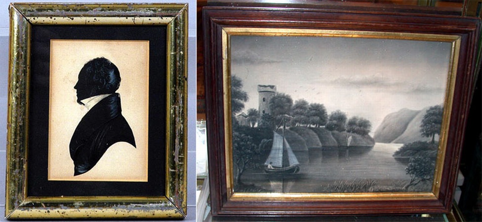 Lot image - Chalk Drawing of a River Scene