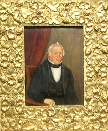 Lot image - Manner of Sheldon Peck PORTRAIT OF A GENTLEMAN, PURPORTEDLY EPHRAIM WILSON