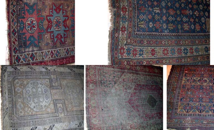 Lot image - Group of Five Miscellaneous Rugs