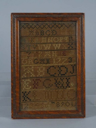 Lot image - Cross Stitch Needlework Sampler