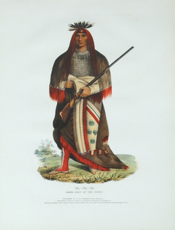 Lot image - McKenney & Hall WA-NA-TA Hand-colored lithograph