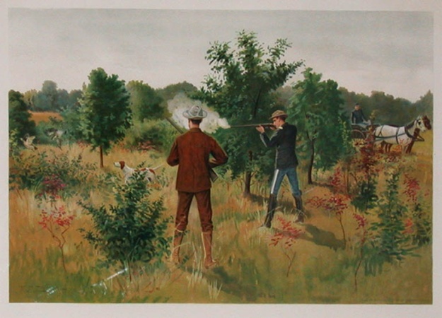 Lot image - After R. F. Zogbaum [SHOOTING] Chromolithograph