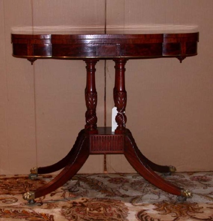 Lot image - Federal Inlaid Mahogany Card Table