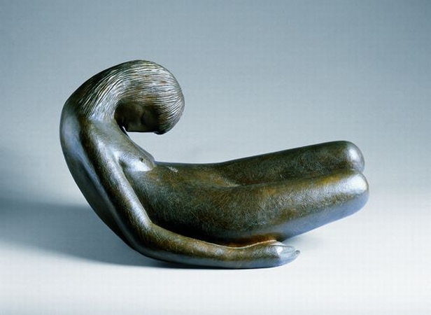 Lot image - Hugo Robus American, 1885-1964 THE DREAMER, 1961