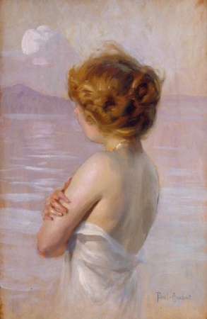 Lot image - Paul Emile Chabas French, 1869-1937 FILLE AU BORD DE LA MER