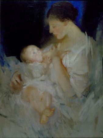 Lot image - Jean MacLane (McLane) 1878-1964 NURSING MOTHER