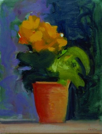 Lot image - Paul Resika b.1928 ORANGE FLOWERS