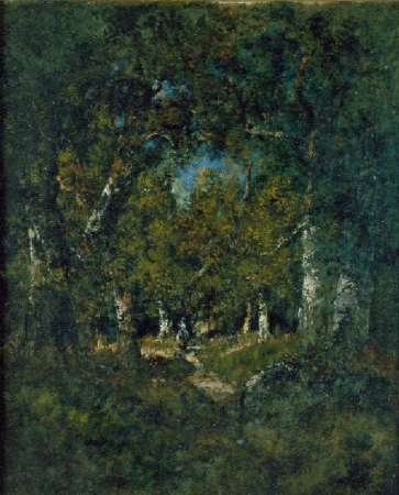 Lot image - Narcisse Virgile Diaz de la Pena French, 1807-1876  CHEMIN EN SOUS-BOIS, FAGOTIERE, FORET DE FONTAINEBLEAU