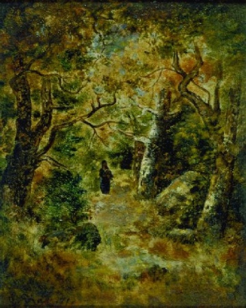 Lot image - Narcisse Virgile Diaz de la Pena French, 1807-1876 LE SOUS-BOIS ROCHEUX AVEC FAGOTIER Signed N. Diaz and dated ...
