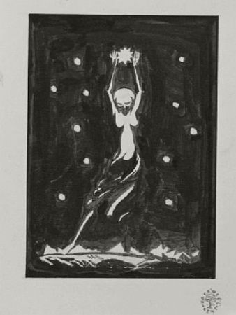 Lot image - Rockwell Kent 1882-1971 (i) SPIRIT FIGURE, circa 1925 (ii) FIGURE STUDIES (iii) FIGURE STUDIES: THREE