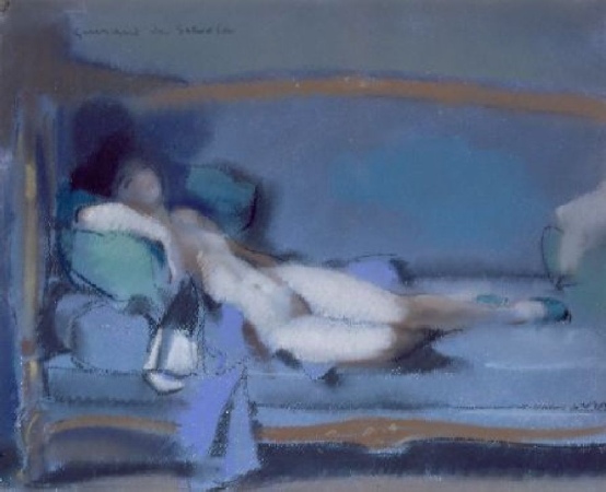 Lot image - Lucien Victor Guirand de Scevola French, 1871-1950 RECLINING FEMALE NUDE