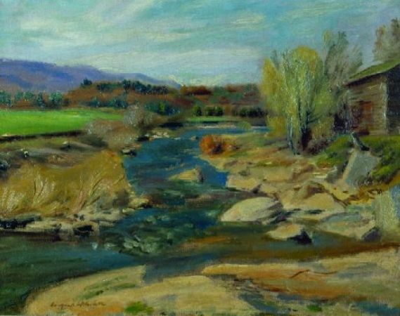 Lot image - Eugene Edward Speicher 1883-1962 ESOPUS CREEK, APRIL