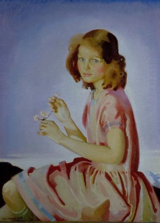 Lot image - Jean MacLane (McLane) 1878-1964 PORTRAIT OF DOROTHY THOMPSON AS A CHILD, 1926