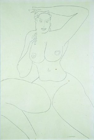 Lot image - Gaston Lachaise 1882-1935 SEATED FEMALE NUDE