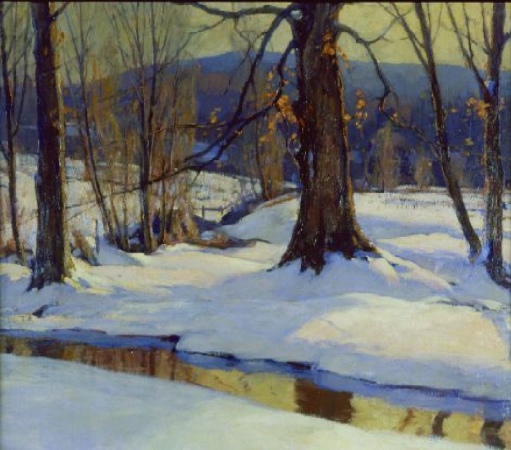 Lot image - Emile Albert Gruppe 1896-1978 WINTER LANDSCAPE