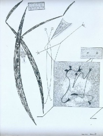 Lot image - Max Ernst German, 1891-1976 ABSTRACT COMPOSITION