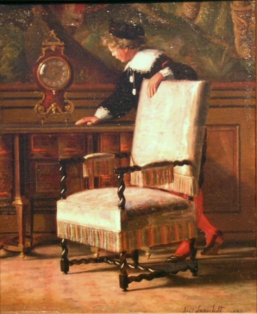 Lot image - Axel Jungstedt Swedish, 1859-1933 PASSING THE TIME