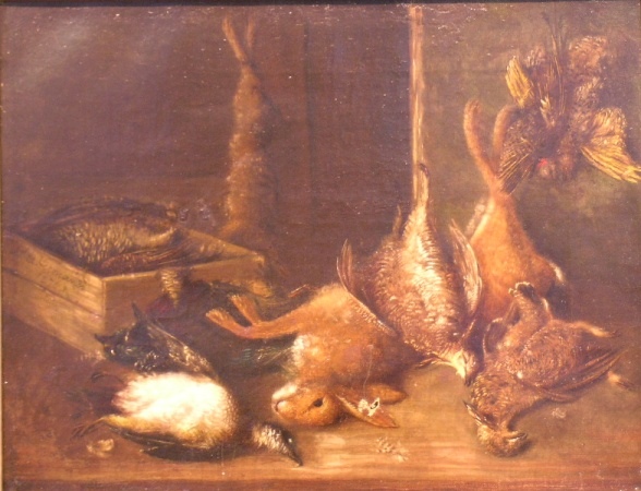 Lot image - Continental School 19th Century STILL LIFE WITH GAME