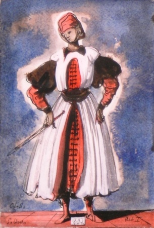 Lot image - Eugene Berman Russian, 1899-1972 SOLDIER, ACT 1, OTHELLO