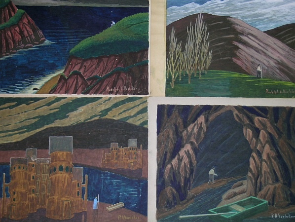 Lot image - Rudolph A. Voelcker American, b.1873 THE CONTEMPLATIVE TRAVELER: ELEVEN