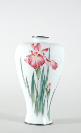 Lot image - Japanese Wireless Cloisonne Vase