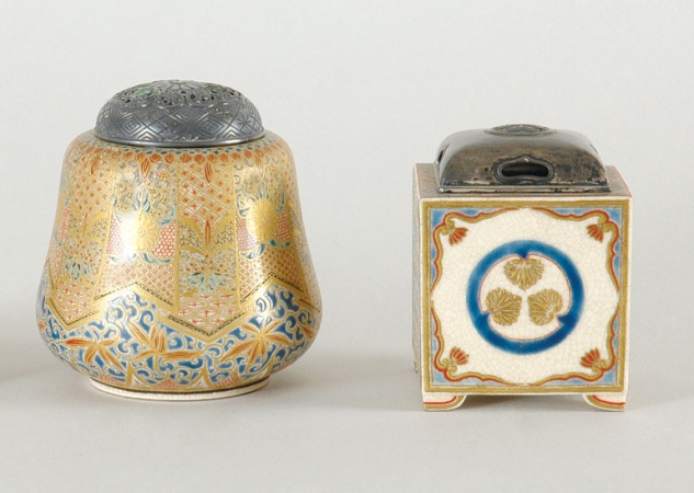 Lot image - Two Japanese Satsuma Koro