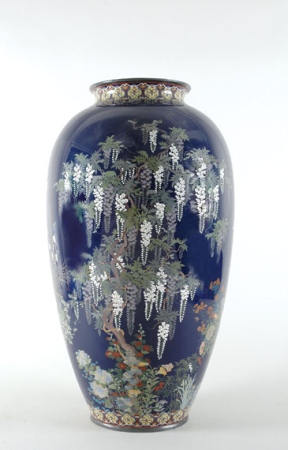 Lot image - Japanese Cloisonne Vase