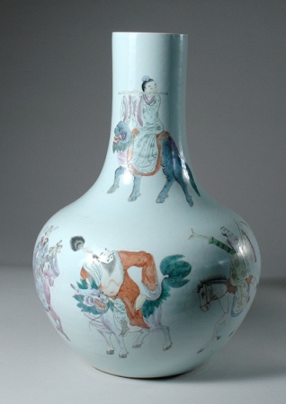 Lot image - Chinese Enameled Porcelain Vase