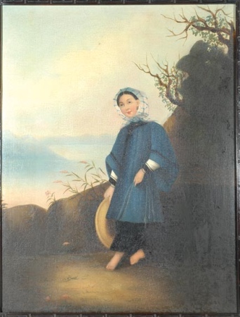 Lot image - China Trade Portrait of a Woman