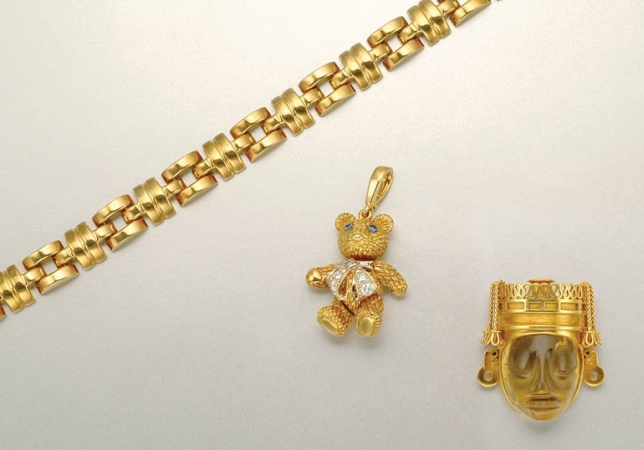 Lot image - Group of Gold, Gem-Set and Diamond Jewelry