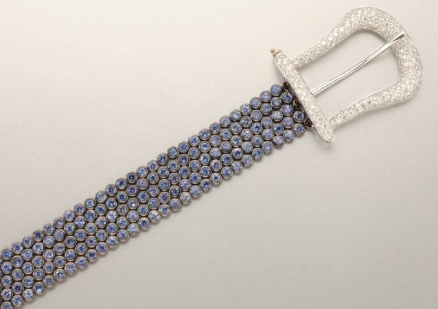 Lot image - Sapphire and Diamond Bracelet