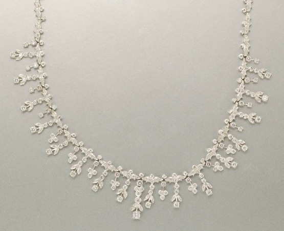 Lot image - Diamond Fringe Necklace