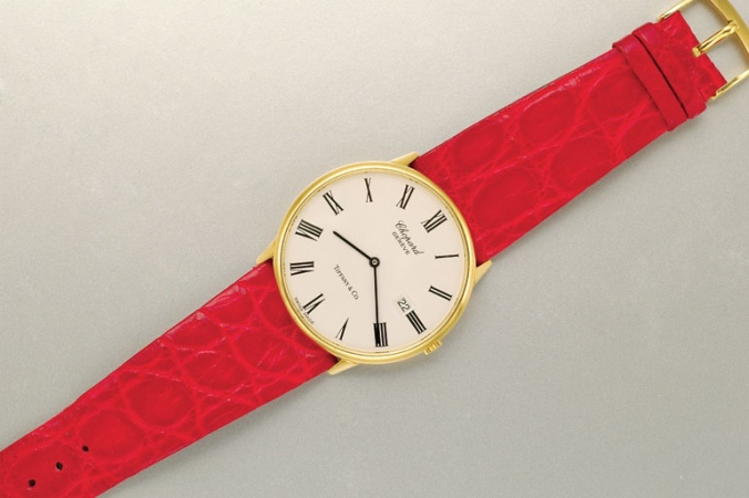 Lot image - Oversized Gold Wristwatch