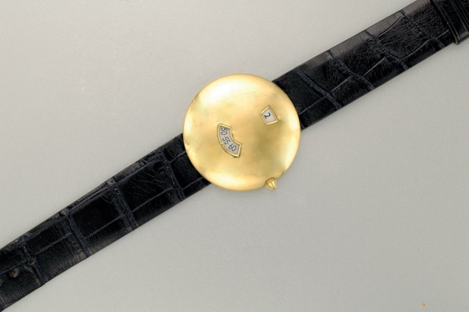 Lot image - Gold Jump Hour Wristwatch