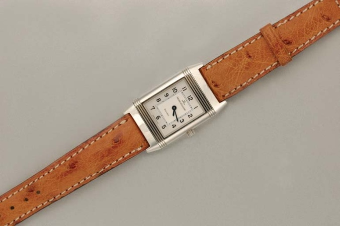 Lot image - Stainless Steel Reverso Wristwatch