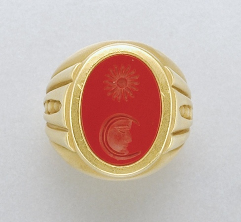 Lot image - Gold and Carnelian Intaglio Ring