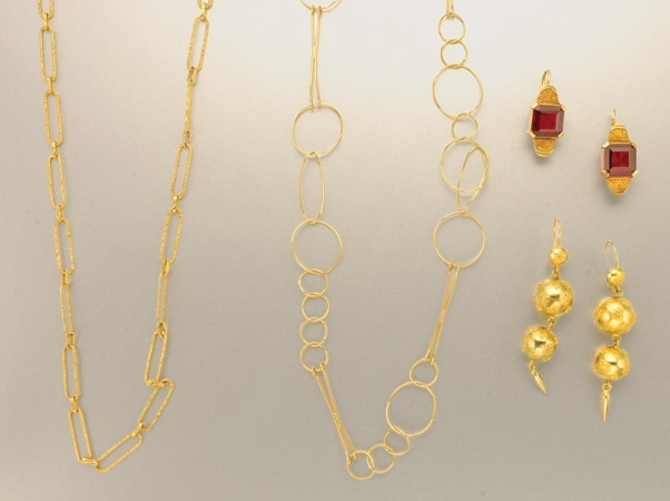 Lot image - Group of Gold Jewelry