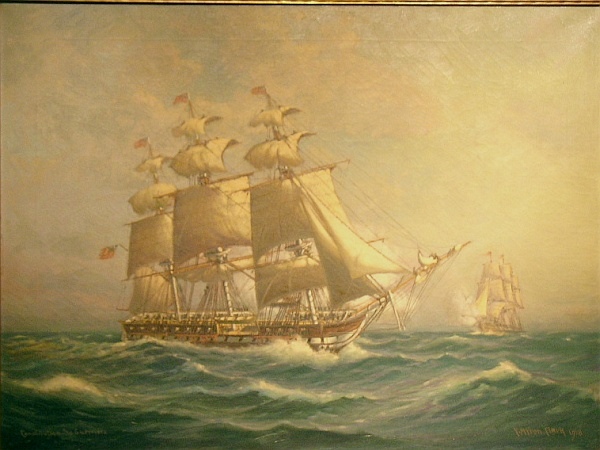 Lot image - Myron Clark American, 1876-1925 CONSTITUTION & GUERIERE